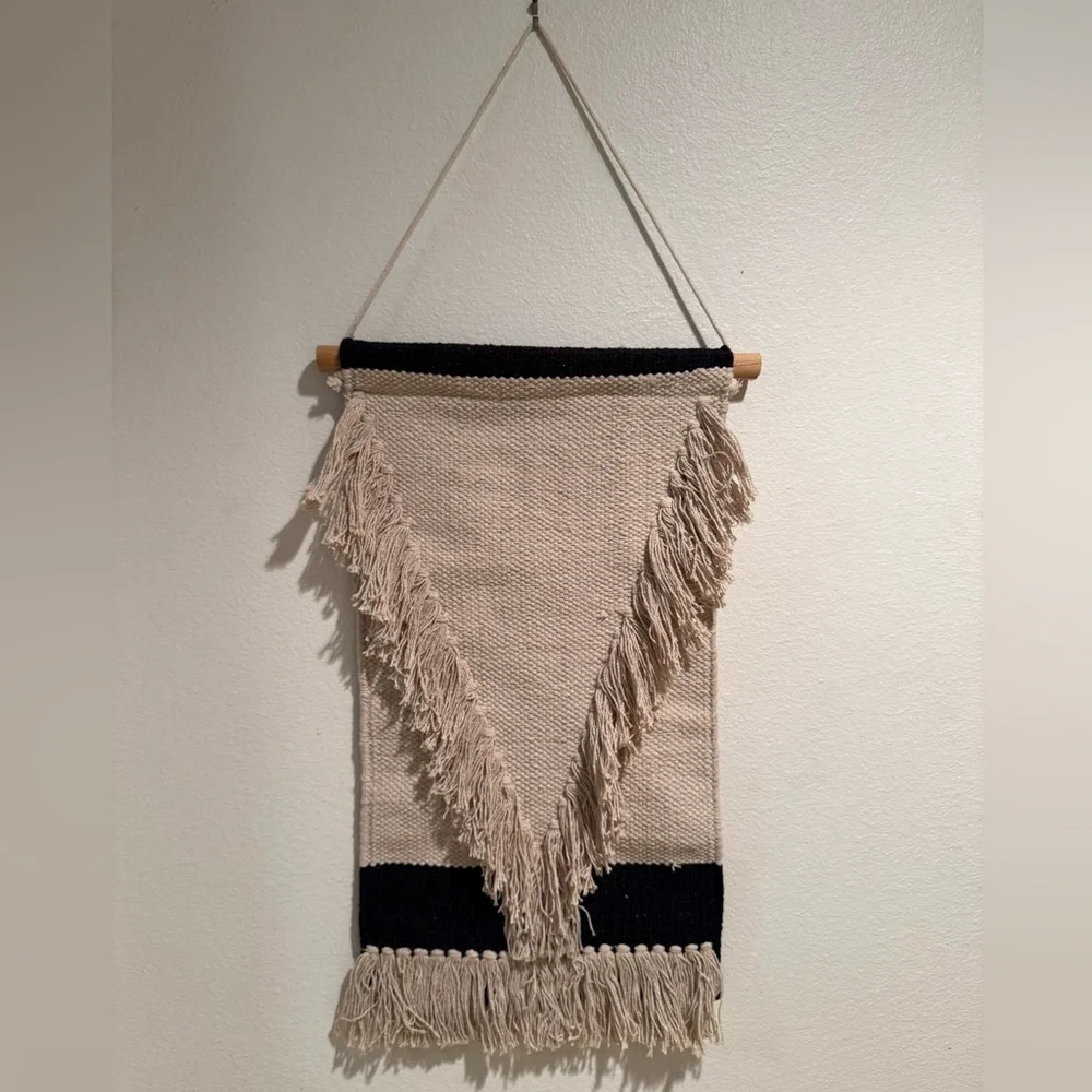 Bohemian Beige and Black Wall Hanging Decor